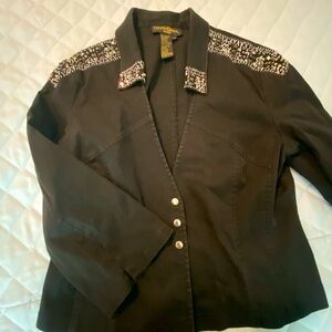 Christine Phillips Jean jacket.